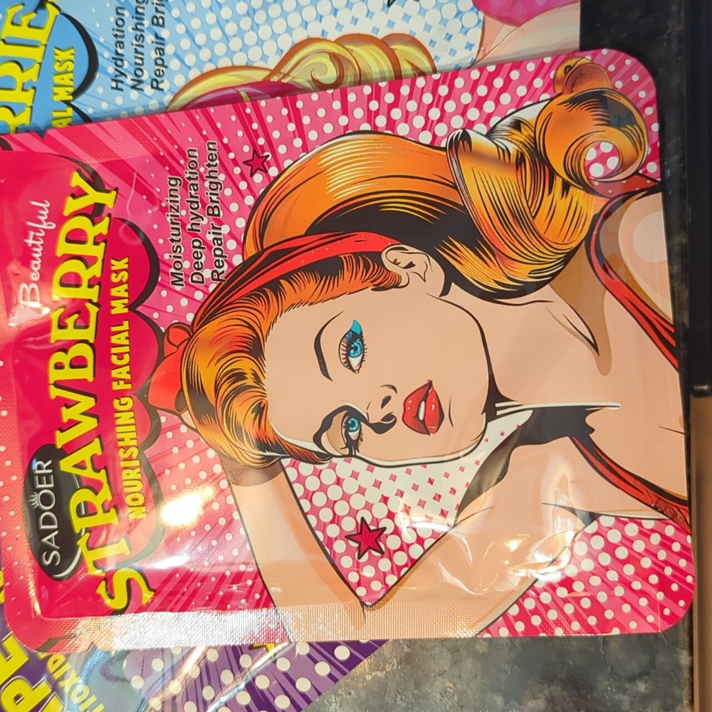 NWT 🌊🌴🌞SADOER🌞🌴🌊 Beauty Facial Masks 💕PIN-UP COLLECTION 😍 Bundle of 5💕 - Picture 4 of 11